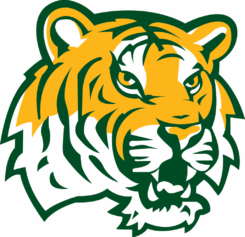 Cropped River City Wrestling Tiger head logo.